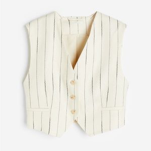 H&M Linen Blend Suit Vest